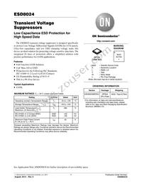 ESD8024MNTAG Datasheet Cover