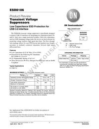 ESD8106MUTAG Datasheet Cover