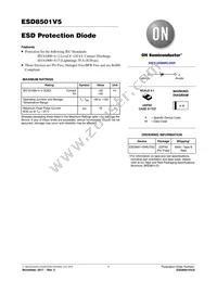 ESD8501V5MUT5G Datasheet Cover