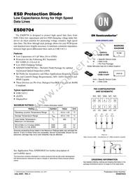 ESD8704MUTAG Datasheet Cover