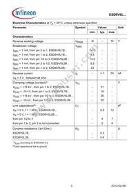 ESD8V0L1B-02LRH E6433 Datasheet Page 3
