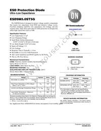 ESD9M5.0ST5G Datasheet Cover