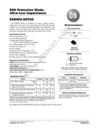 ESD9P5.0ST5G Datasheet Cover