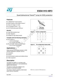 ESDA14V2-4BF2 Datasheet Cover