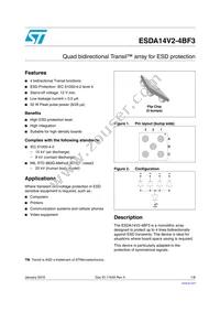 ESDA14V2-4BF3 Datasheet Cover