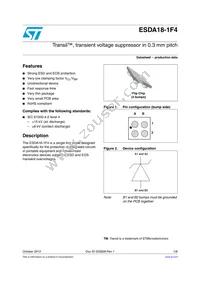 ESDA18-1F4 Datasheet Cover