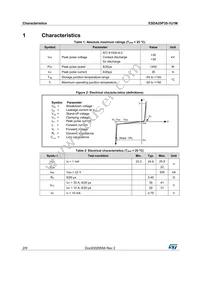 ESDA25P35-1U1M Datasheet Page 2