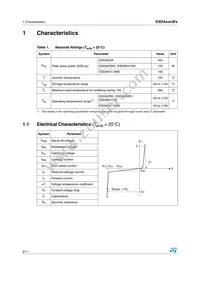 ESDA25W5 Datasheet Page 2