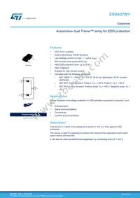 ESDA37WY Datasheet Cover