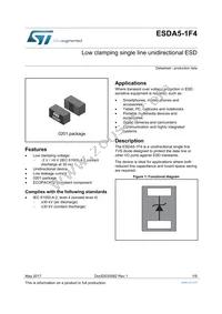 ESDA5-1F4 Datasheet Cover