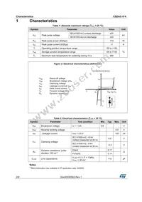 ESDA5-1F4 Datasheet Page 2