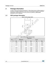 ESDA5-1F4 Datasheet Page 4