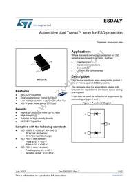 ESDA6V1LY Datasheet Cover