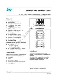 ESDA6V1M6 Datasheet Cover