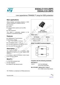 ESDALC25-2BP5 Datasheet Cover