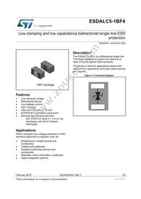 ESDALC5-1BF4 Datasheet Cover