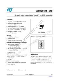 ESDALC6V1-1BT2 Datasheet Cover