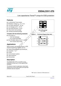 ESDALC6V1-5T6 Datasheet Cover