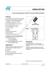 ESDALC6V1M3 Datasheet Cover