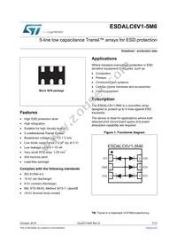 ESDALC6V1M6 Datasheet Cover