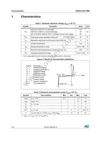 ESDALC6V1M6 Datasheet Page 2