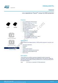 ESDALC6V1P3 Datasheet Cover