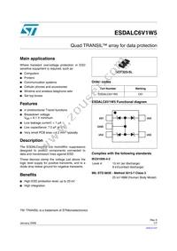 ESDALC6V1W5 Datasheet Cover