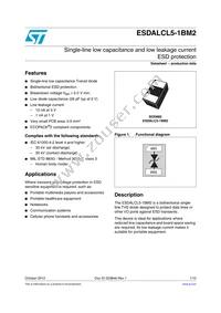 ESDALCL5-1BM2 Datasheet Cover