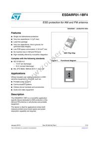 ESDARF01-1BF4 Datasheet Cover