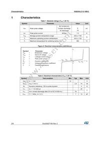 ESDAVLC12-1BV2 Datasheet Page 2