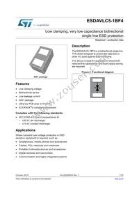 ESDAVLC5-1BF4 Datasheet Cover