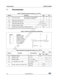 ESDAVLC5-4BX4 Datasheet Page 2