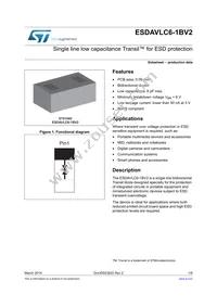 ESDAVLC6-1BV2 Datasheet Cover