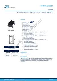 ESDAVLC6-2BLY Datasheet Cover