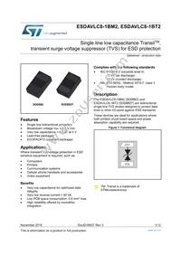 ESDAVLC8-1BT2 Datasheet Cover