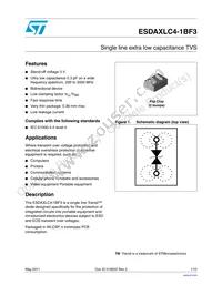 ESDAXLC4-1BF3 Datasheet Cover