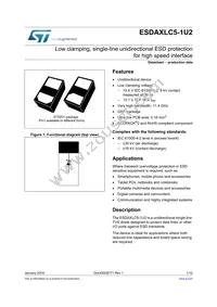 ESDAXLC5-1U2 Datasheet Cover