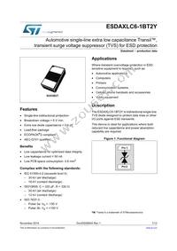 ESDAXLC6-1BT2Y Datasheet Cover