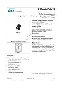 ESDAXLC6-1MY2 Datasheet Cover