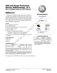 ESDL4151MX4T5G Datasheet Cover