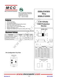 ESDLC12VD3-TP Datasheet Cover