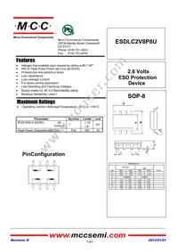 ESDLC2V8P8U-TP Datasheet Cover