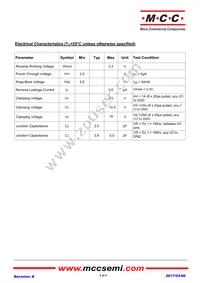 ESDLC3304P8-TP Datasheet Page 2