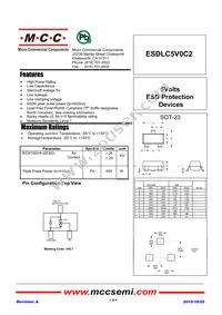 ESDLC5V0C2-TP Datasheet Cover