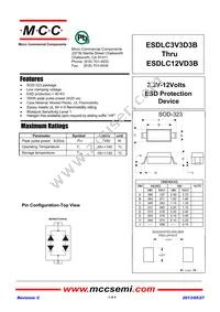 ESDLC5V0D3B-TP Datasheet Cover