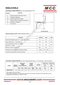 ESDLC5V0L4-TP Datasheet Page 2