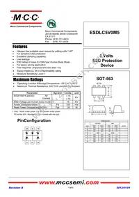 ESDLC5V0M5-TP Datasheet Cover