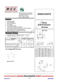 ESDSLC5V0T2-TP Datasheet Cover