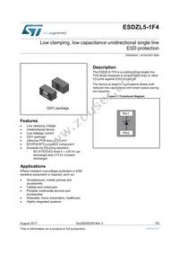 ESDZL5-1F4 Datasheet Cover