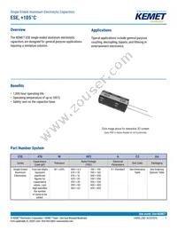 ESE227M050AH9EA Datasheet Cover